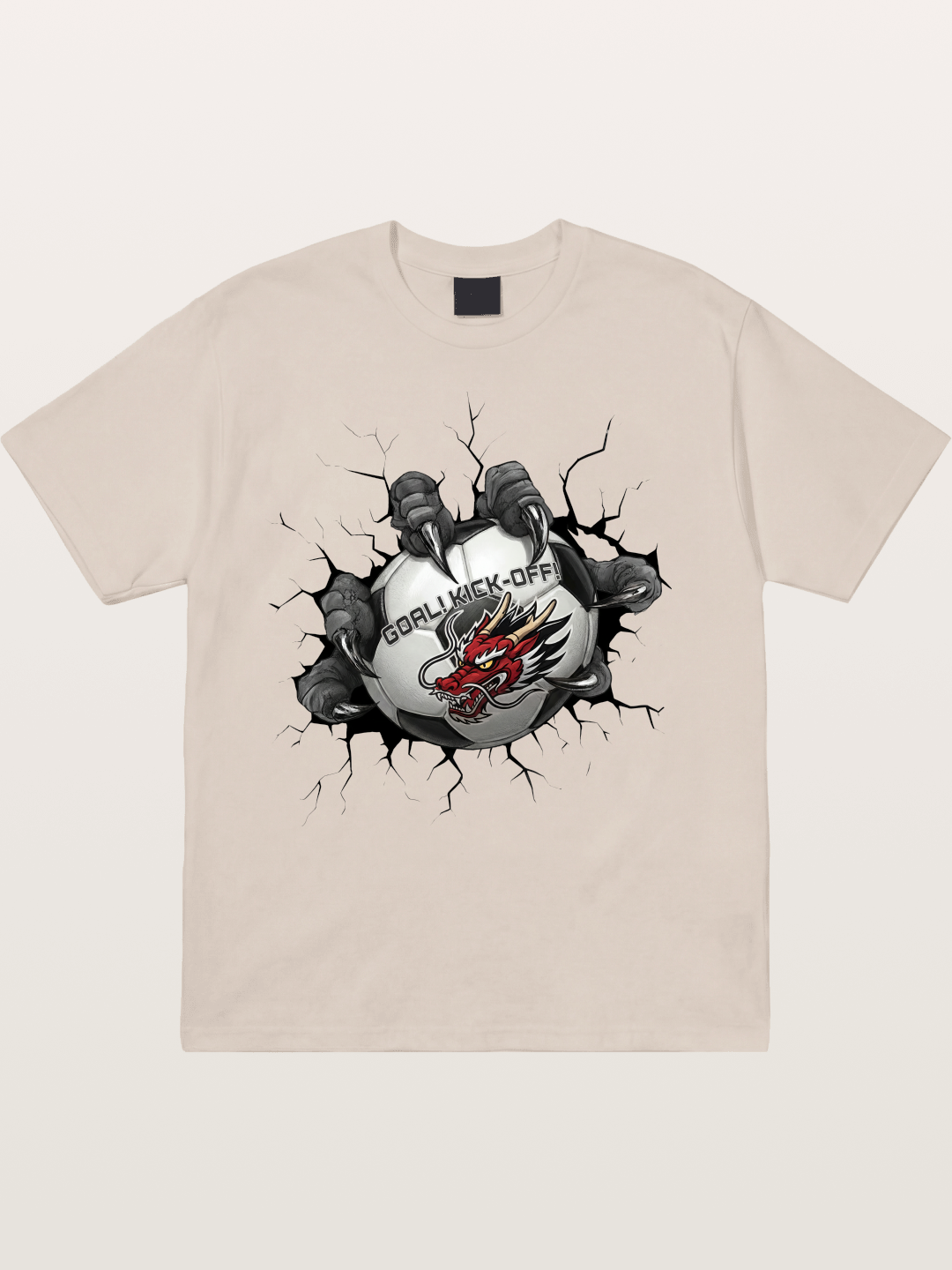 Dragon Claw Soccer Breakthrough Cotton T-shirt