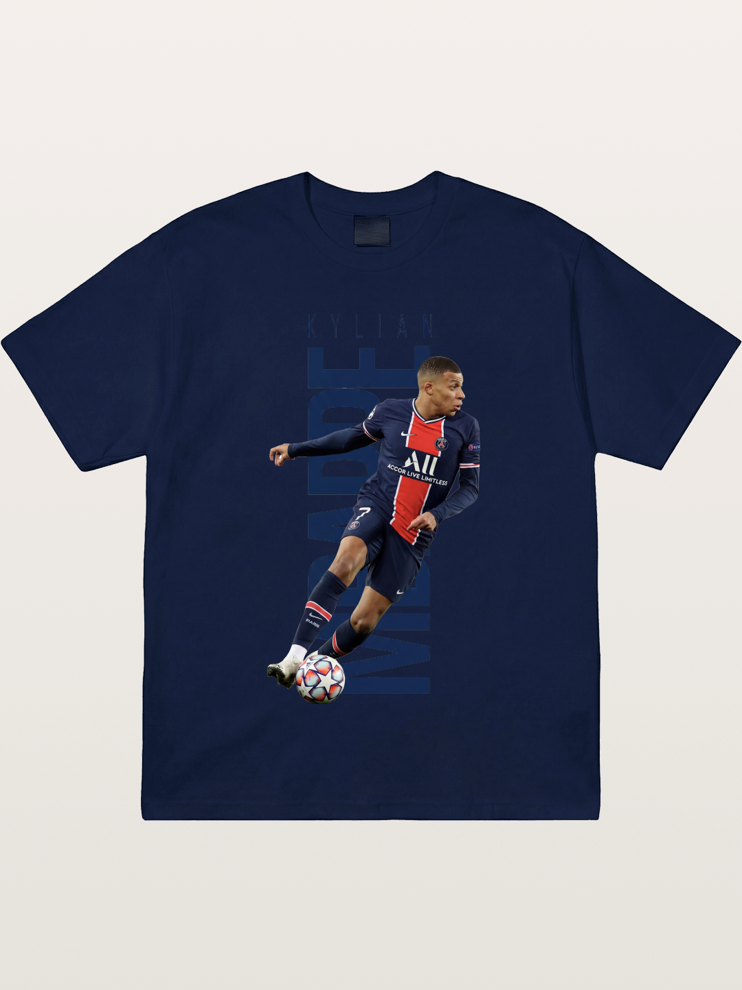 Mbappe PSG Vertical Typography Gildan T-shirt