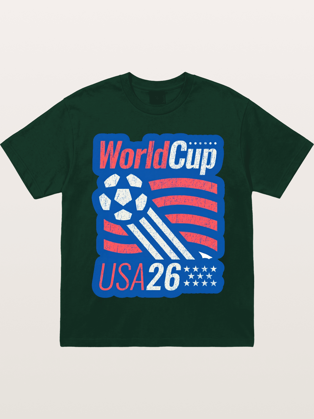 American Flag Soccer Ball WC 2026 Gildan T-shirt