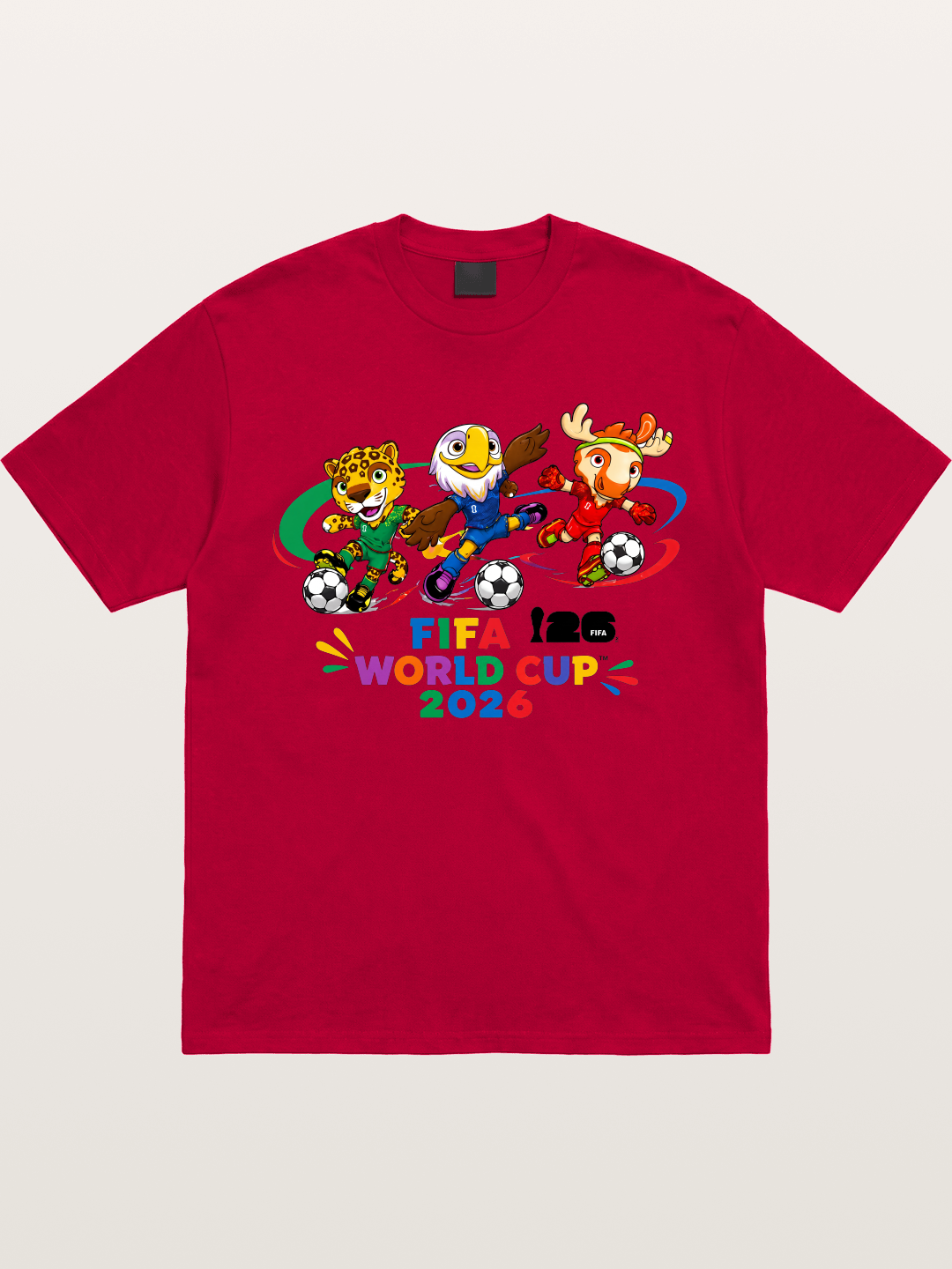 2026 World Cup Mascots Art Gildan T-shirt