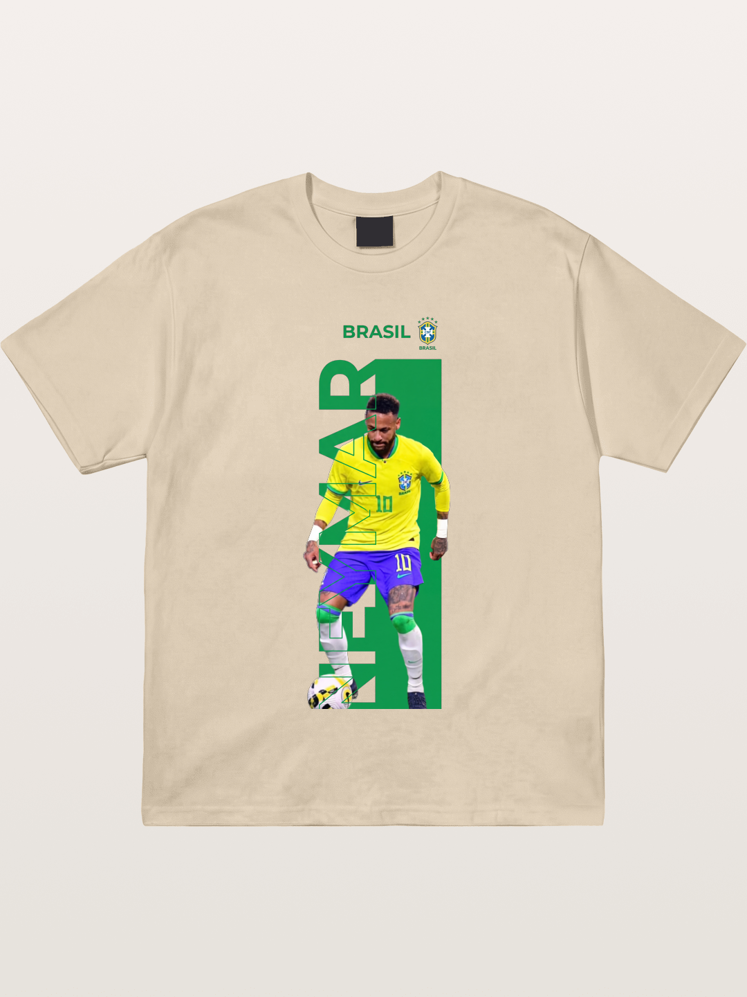 Neymar Brasil Jersey Print Gildan T-shirt