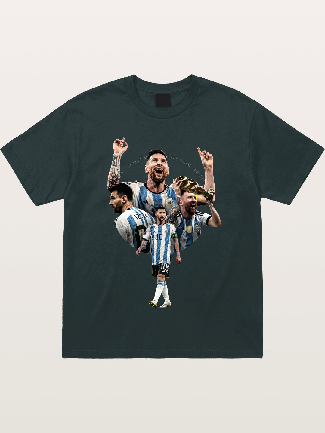 Messi World Champion Montage Gildan T-shirt