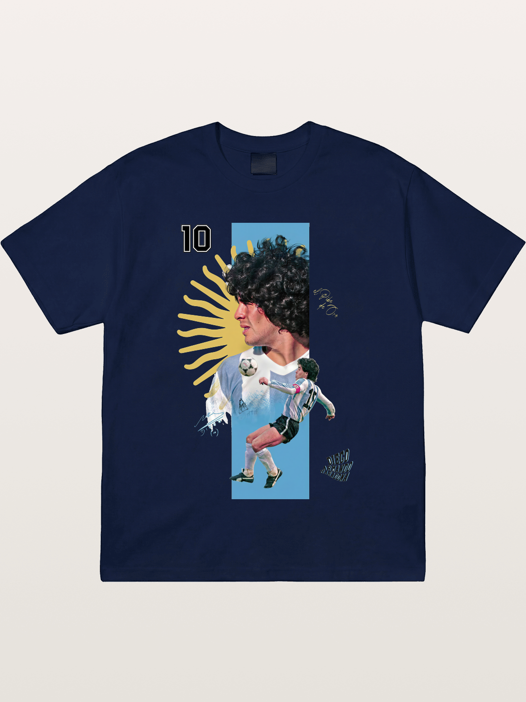 Maradona Argentina WC Print Gildan T-shirt