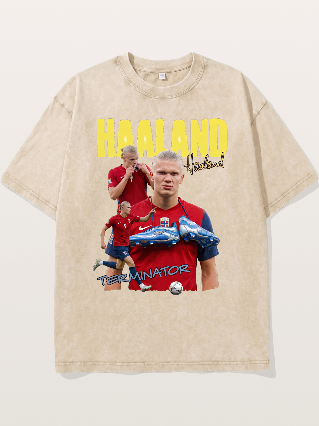 Erling Haaland H9 Poster Washed T-shirt