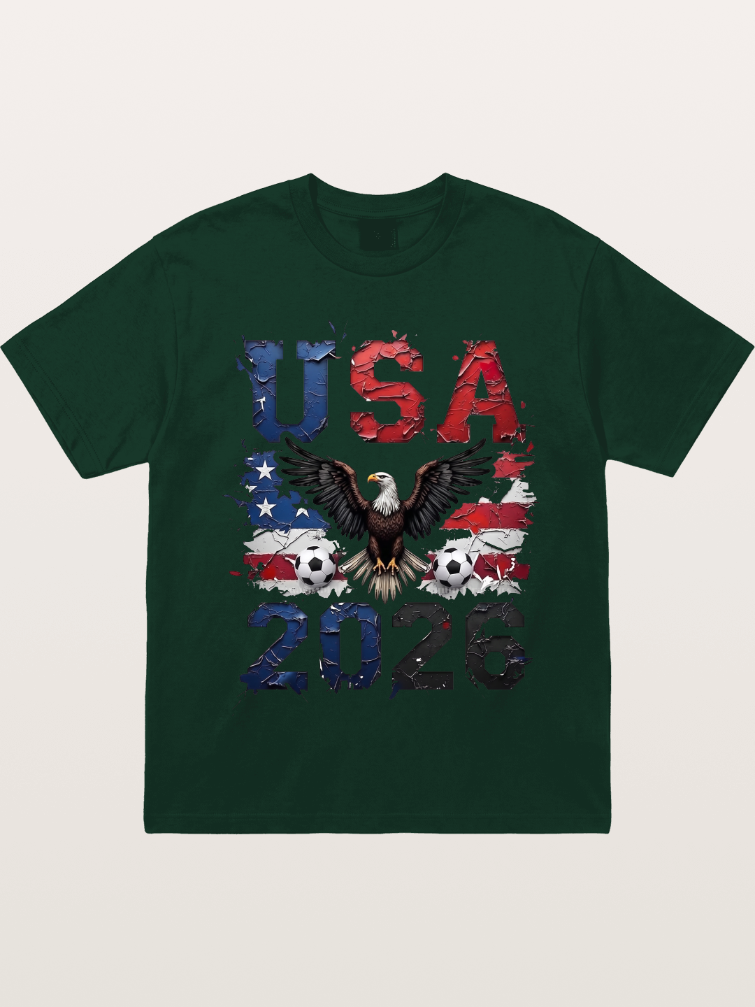 USA 2026 Bald Eagle Soccer Design Gildan T-shirt
