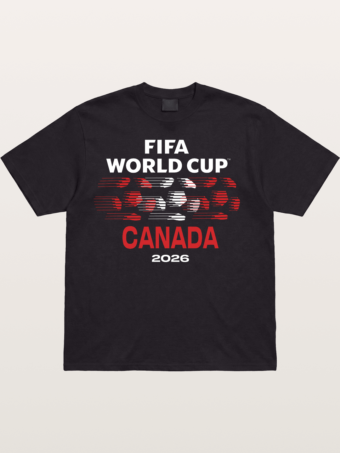 Canada WC 2026 Speed Text Design Cotton T-shirt