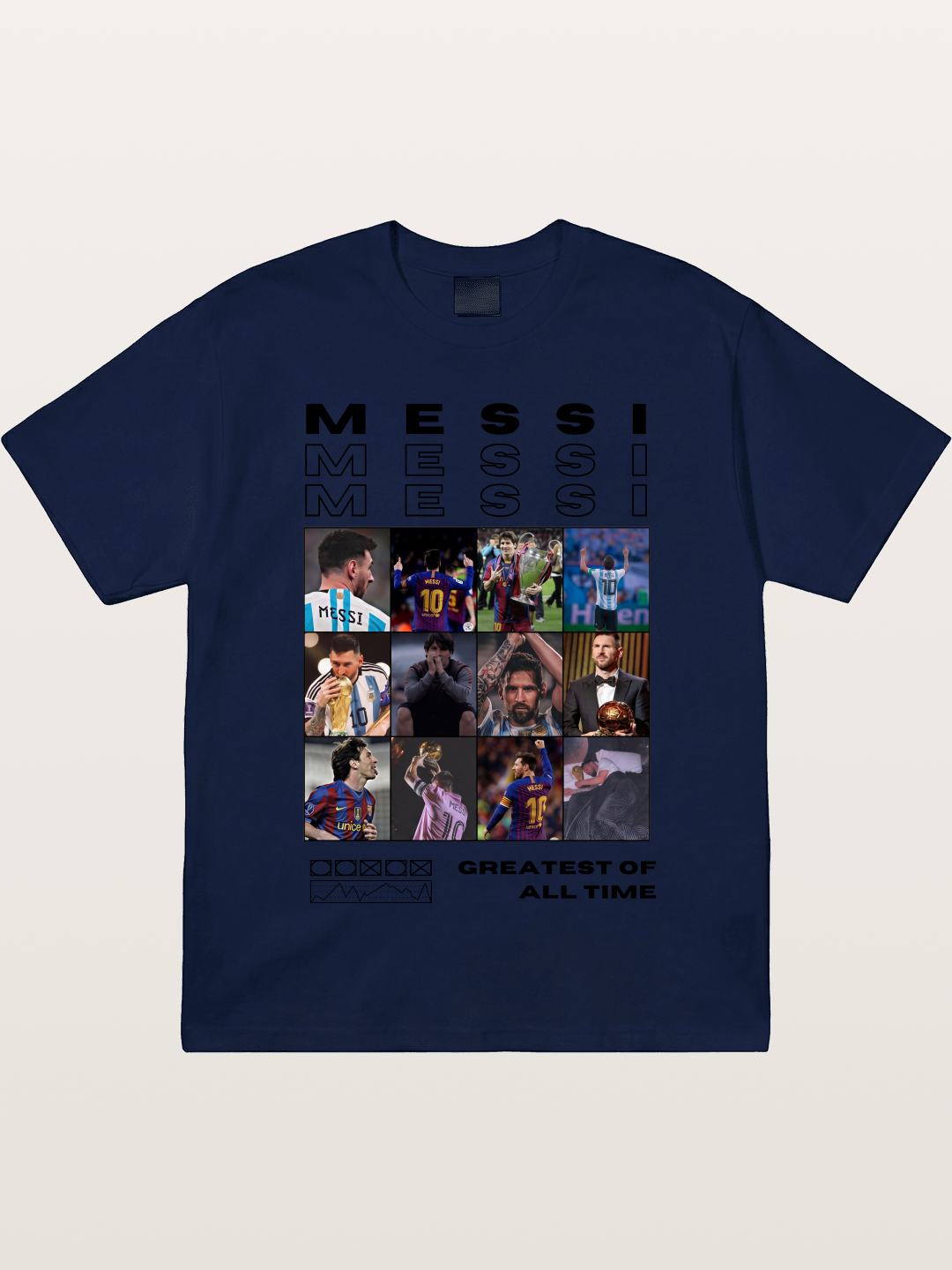 Messi Greatest of All Time Montage Gildan T-shirt