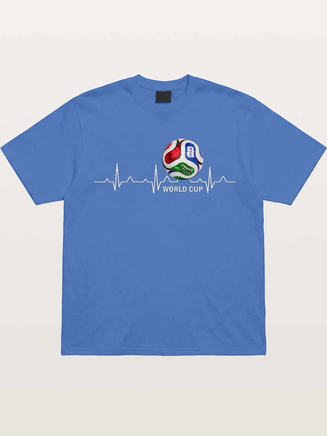 World Cup Soccer Heartbeat Graphic Gildan T-shirt
