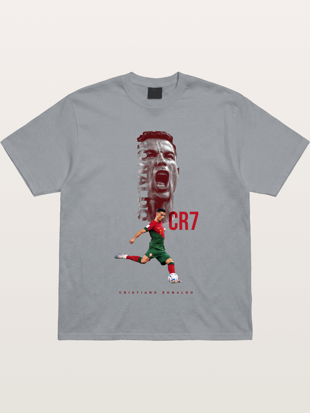 CR7 Portugal Action Print Gildan T-shirt
