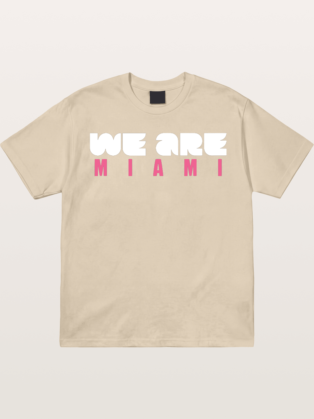 Miami Pink Patterned Letters Gildan T-shirt