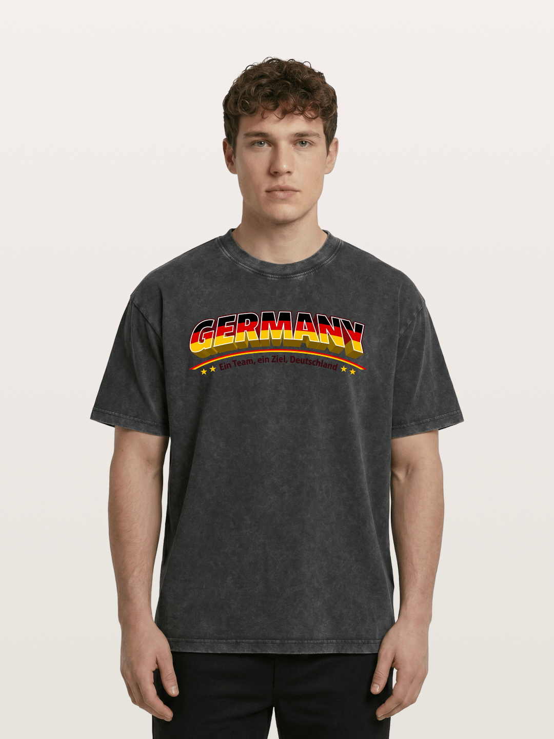 Germany Retro Team Logo WC Washed T-shirt