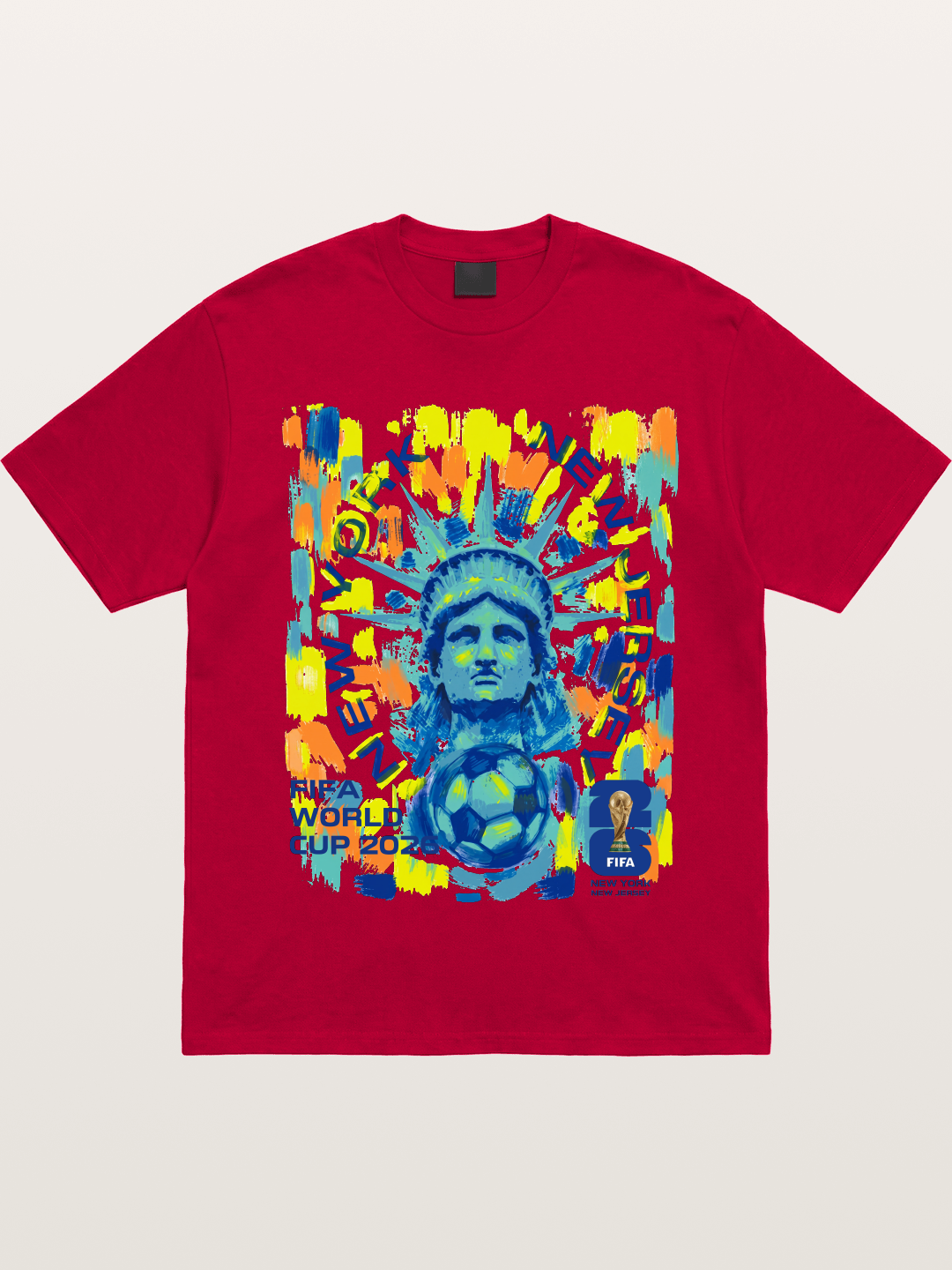 NY NJ WC 2026 Statue of Liberty Art Gildan T-shirt