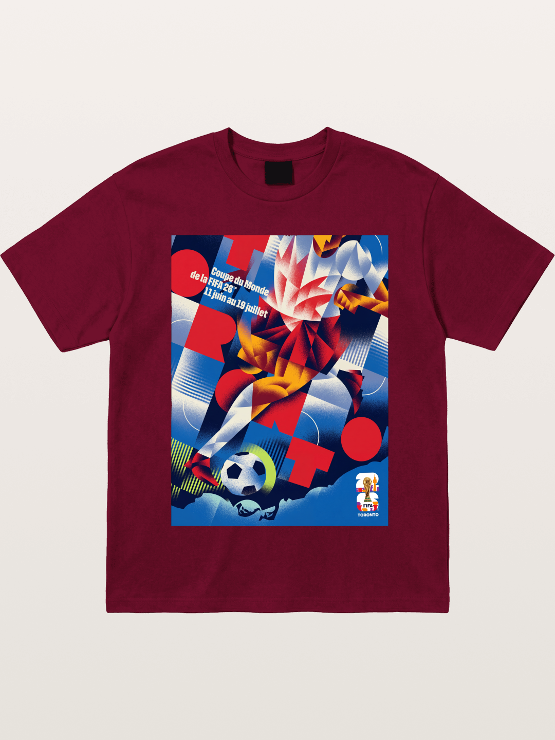 Canada WC 2026 Soccer Player Abstract Gildan T-shirt