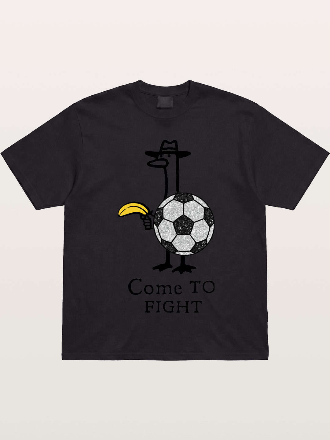 Ostrich Come To Fight Soccer Art Gildan T-shirt
