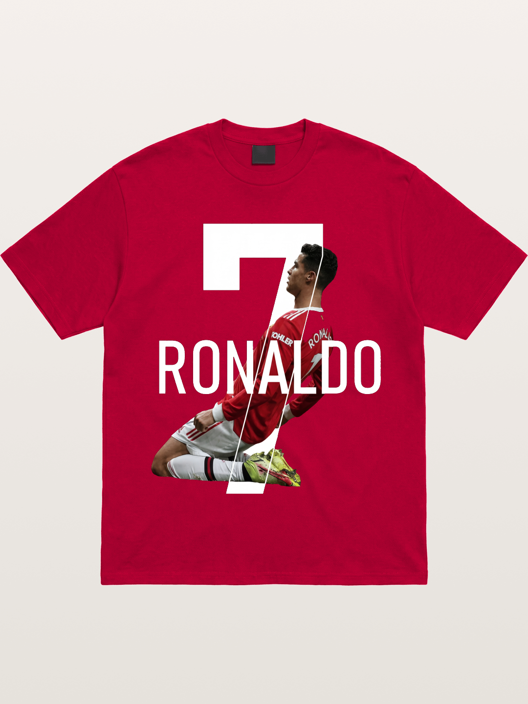 Ronaldo Red Jersey Celebration Pose Gildan T-shirt