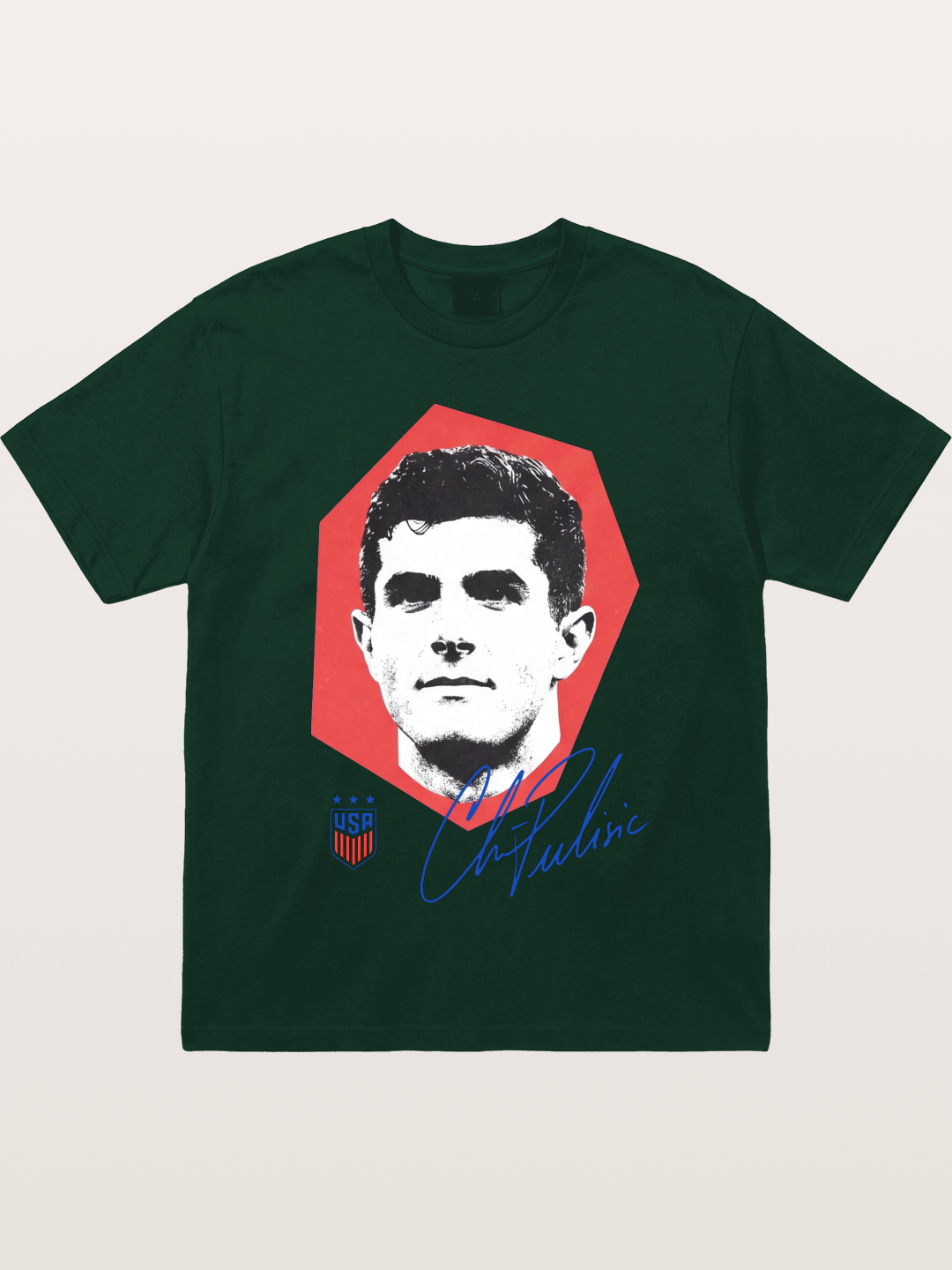 Christian Pulisic Octagon Signed Mark Gildan T-shirt