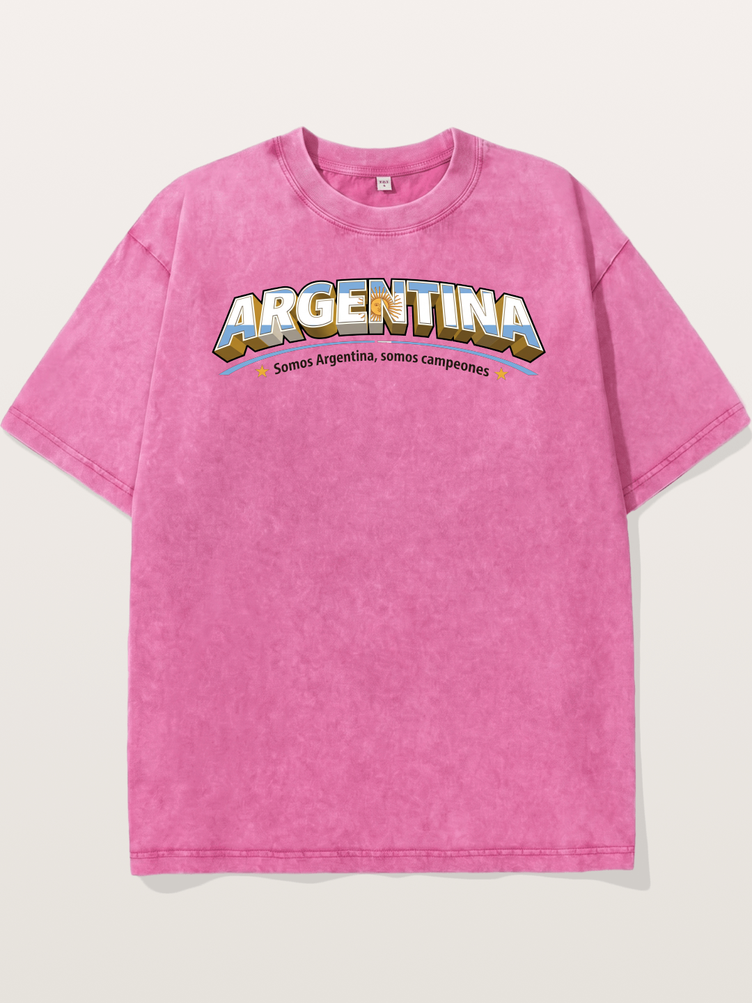 Argentina Retro Team Logo WC Washed T-shirt