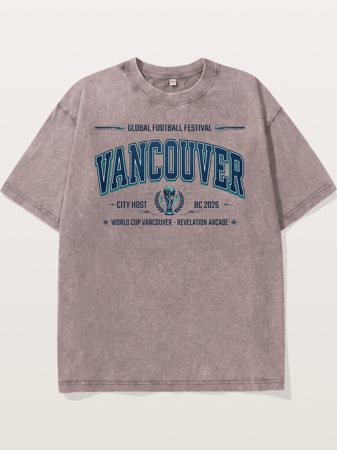 Vancouver 2026 World Cup Badge Washed T-shirt