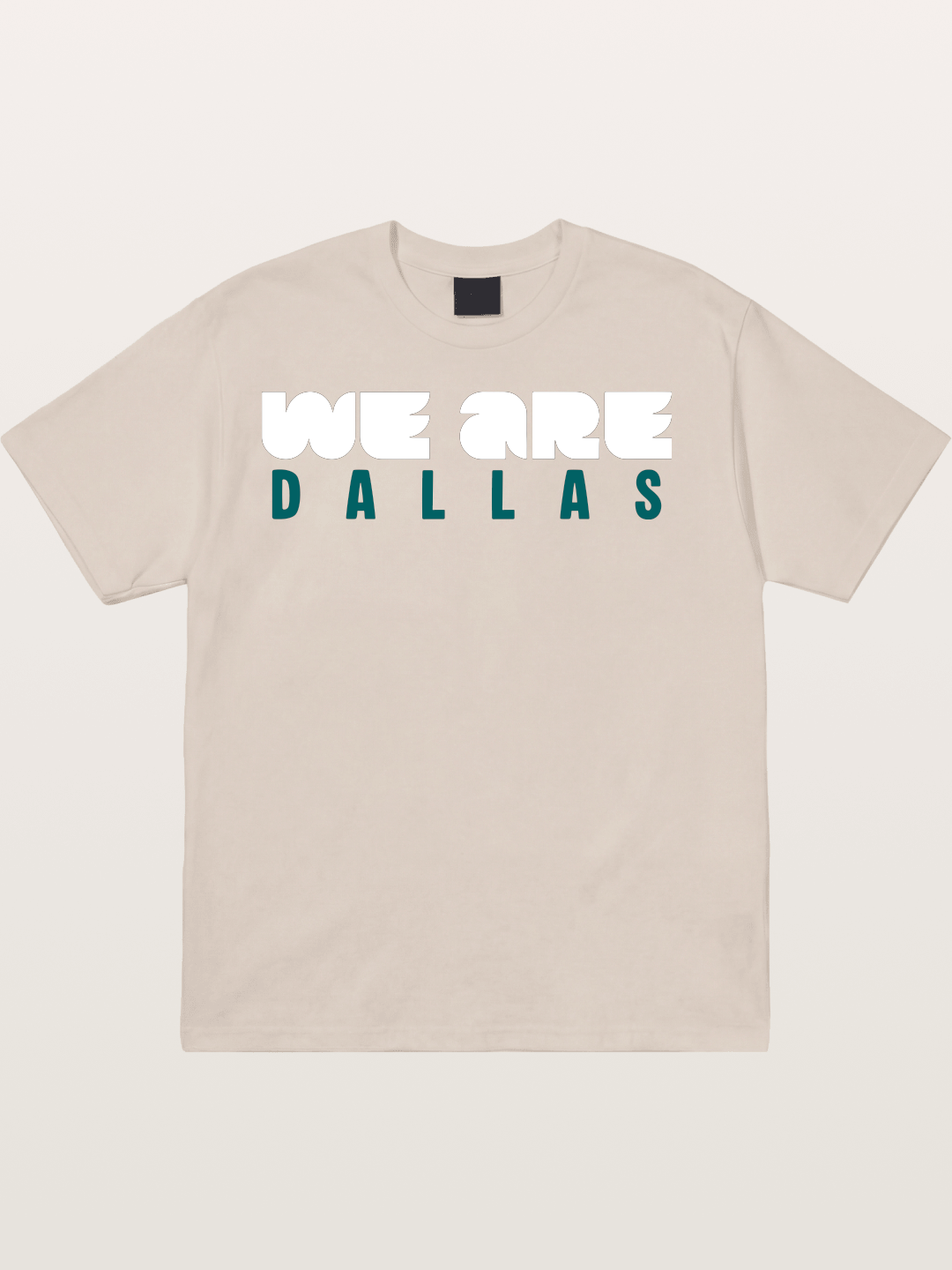 Dallas Teal Monochrome Print Cotton T-shirt