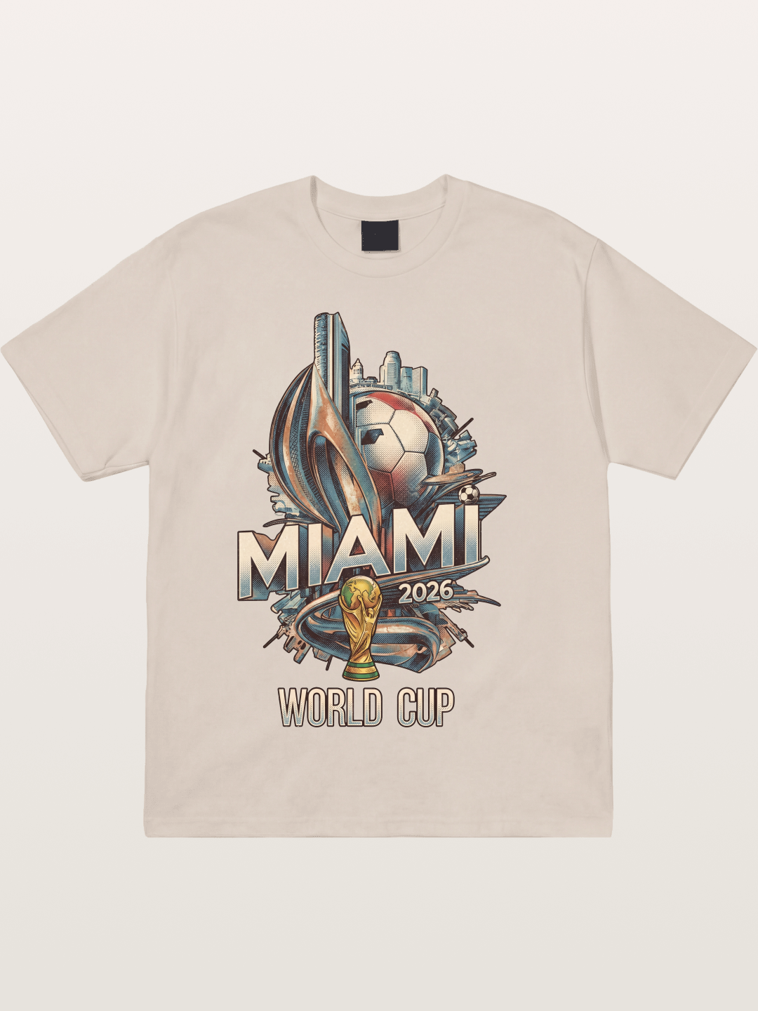 Miami World Cup 2026 Emblem Cotton T-shirt
