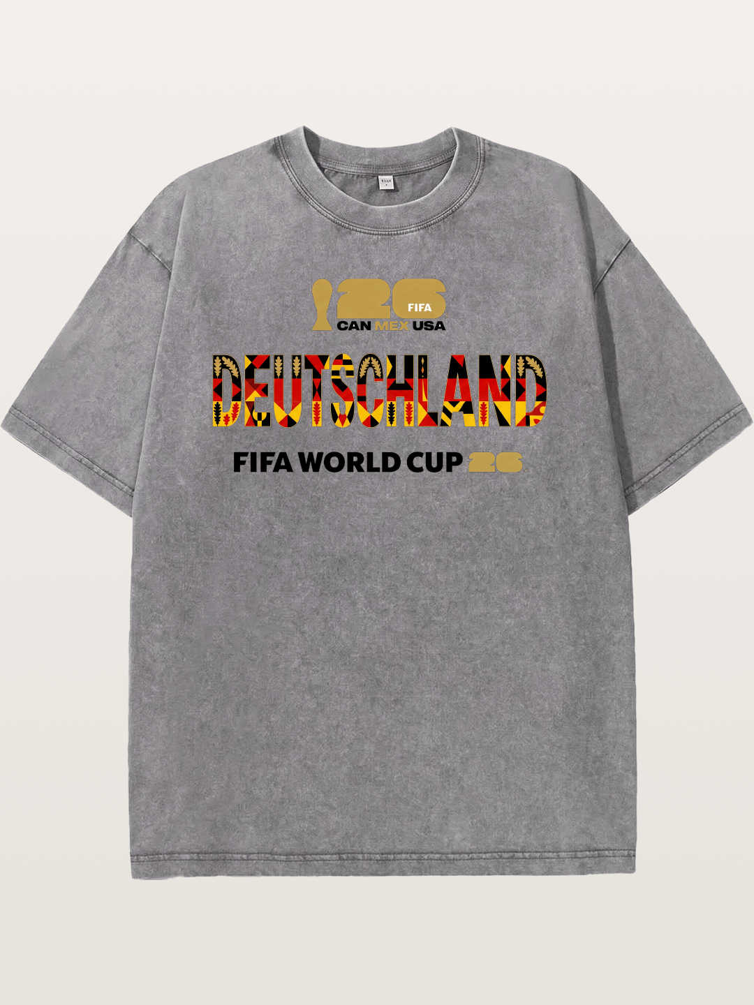 Deutschland 2026 Tribal Print Washed T-shirt