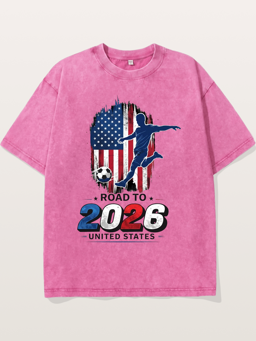 Road to 2026 USA Soccer Player Washed T-shirt