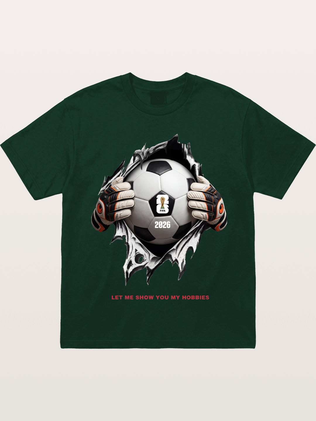 Soccer Ball Tear Effect 2026 Gildan T-shirt
