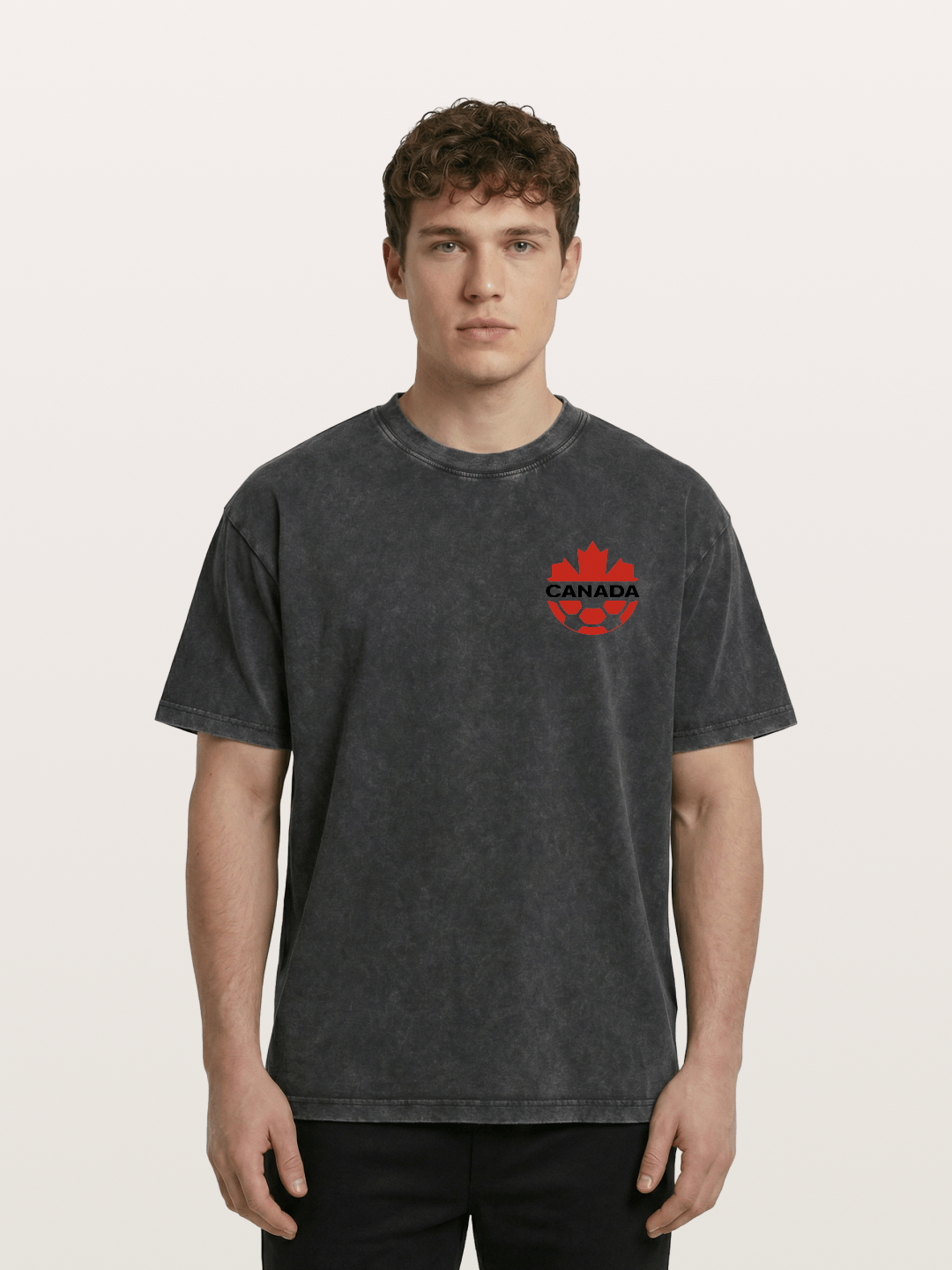 Canada Soccer Maple Leaf Logo Washed T-shirt
