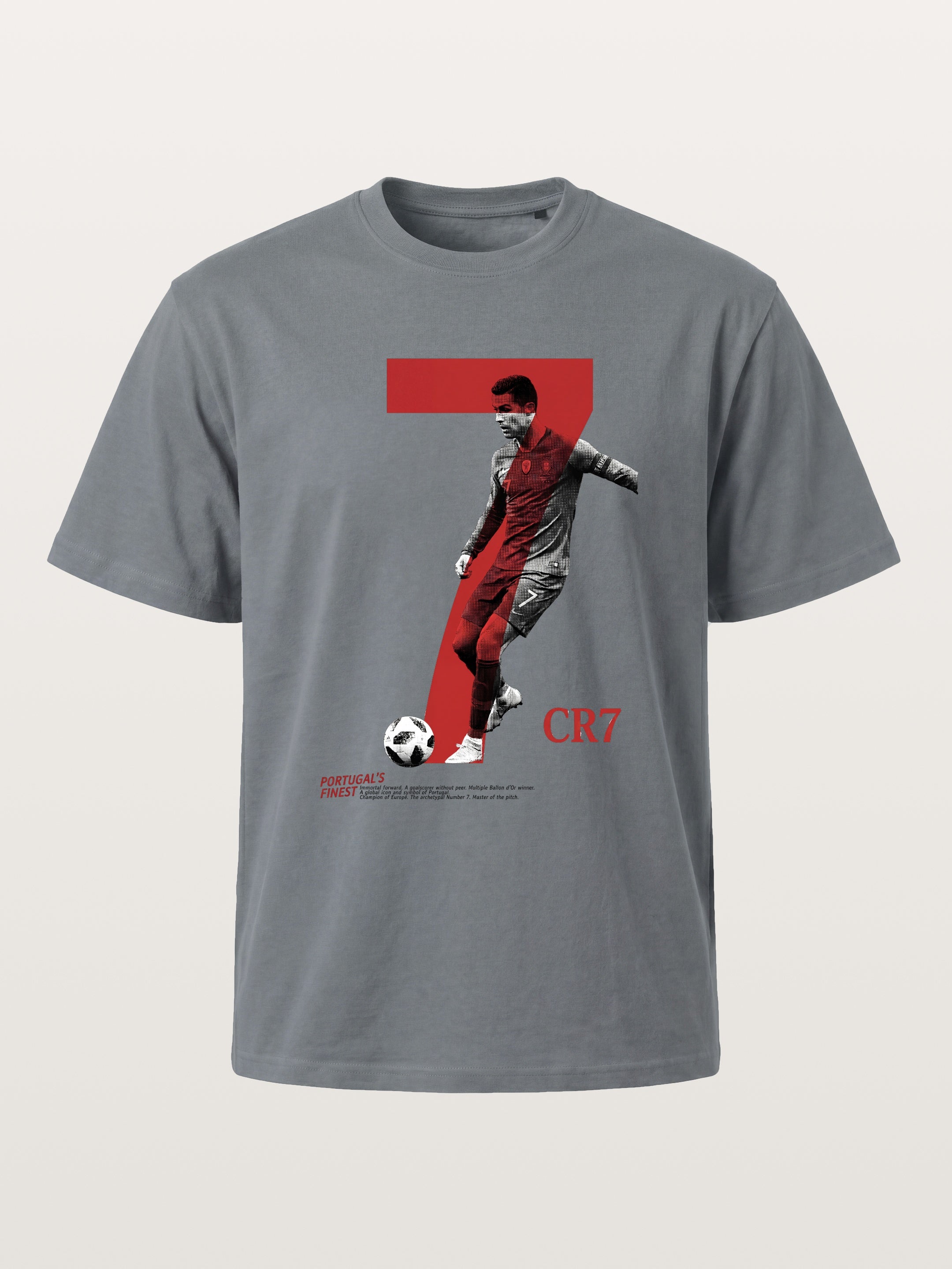CR7 Portugal Split Portrait Cotton T-shirt