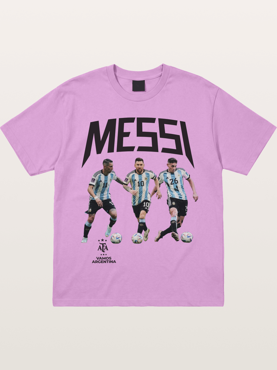 Messi Argentina Trio Soccer Players Gildan T-shirt