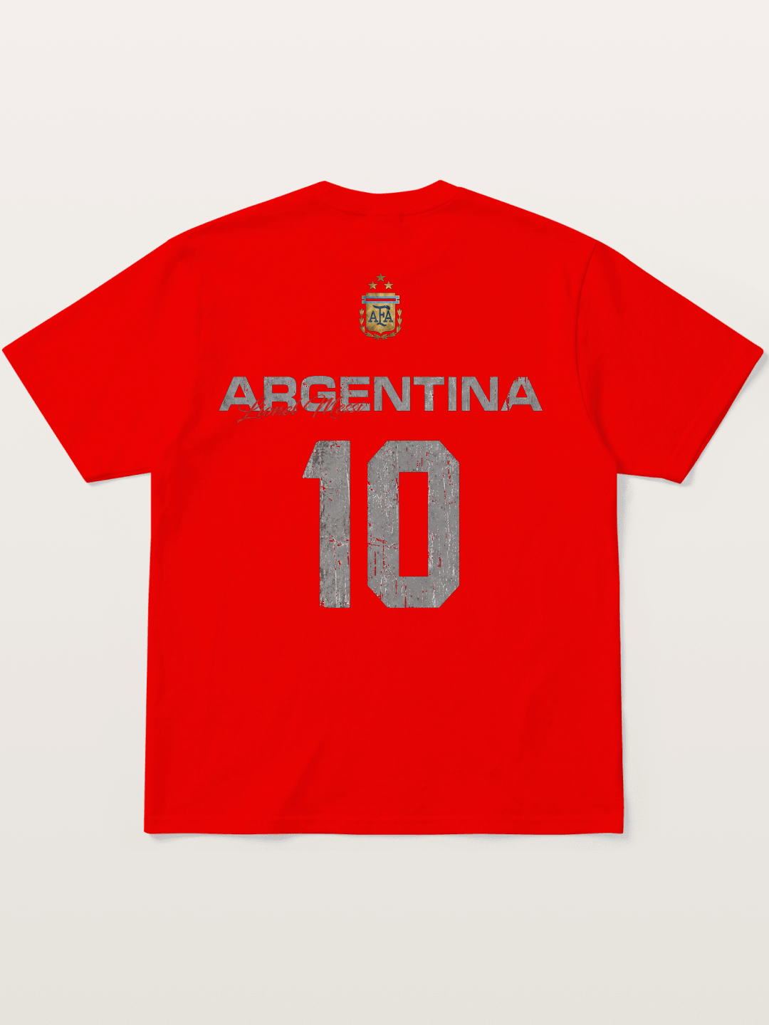 Argentina Messi 10 Retro Cotton T-shirt