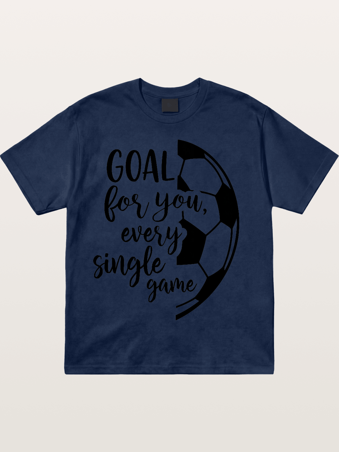Goal For You Soccer Script Card Cotton T-shirt
