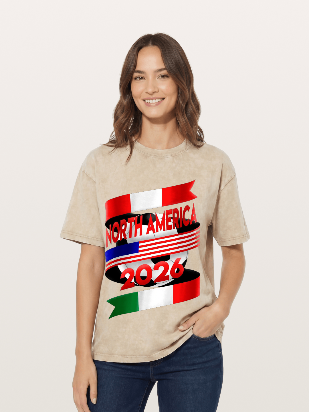 North America 2026 WC Graphic Washed T-shirt
