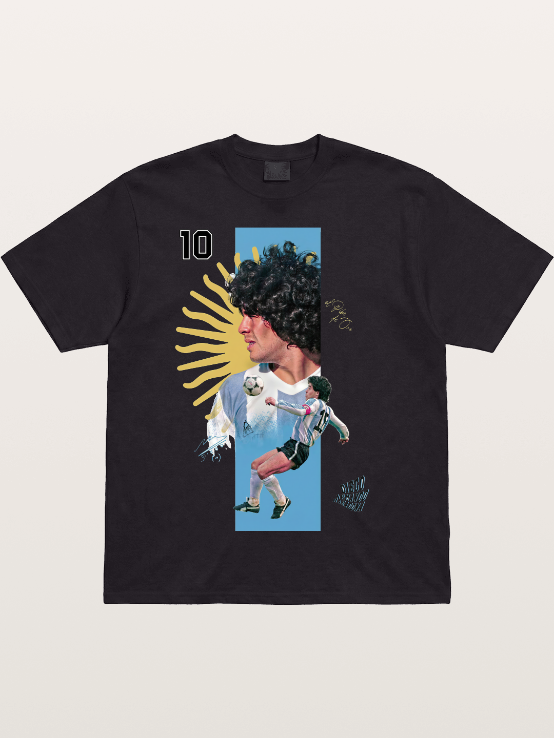 Maradona Argentina WC Print Cotton T-shirt