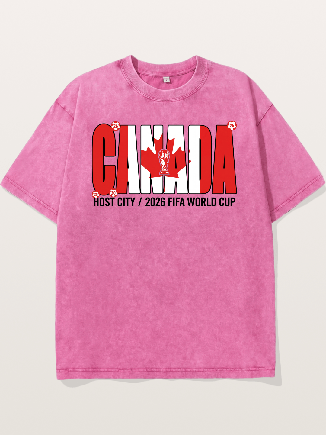 Canada 2026 World Cup Typography Washed T-shirt