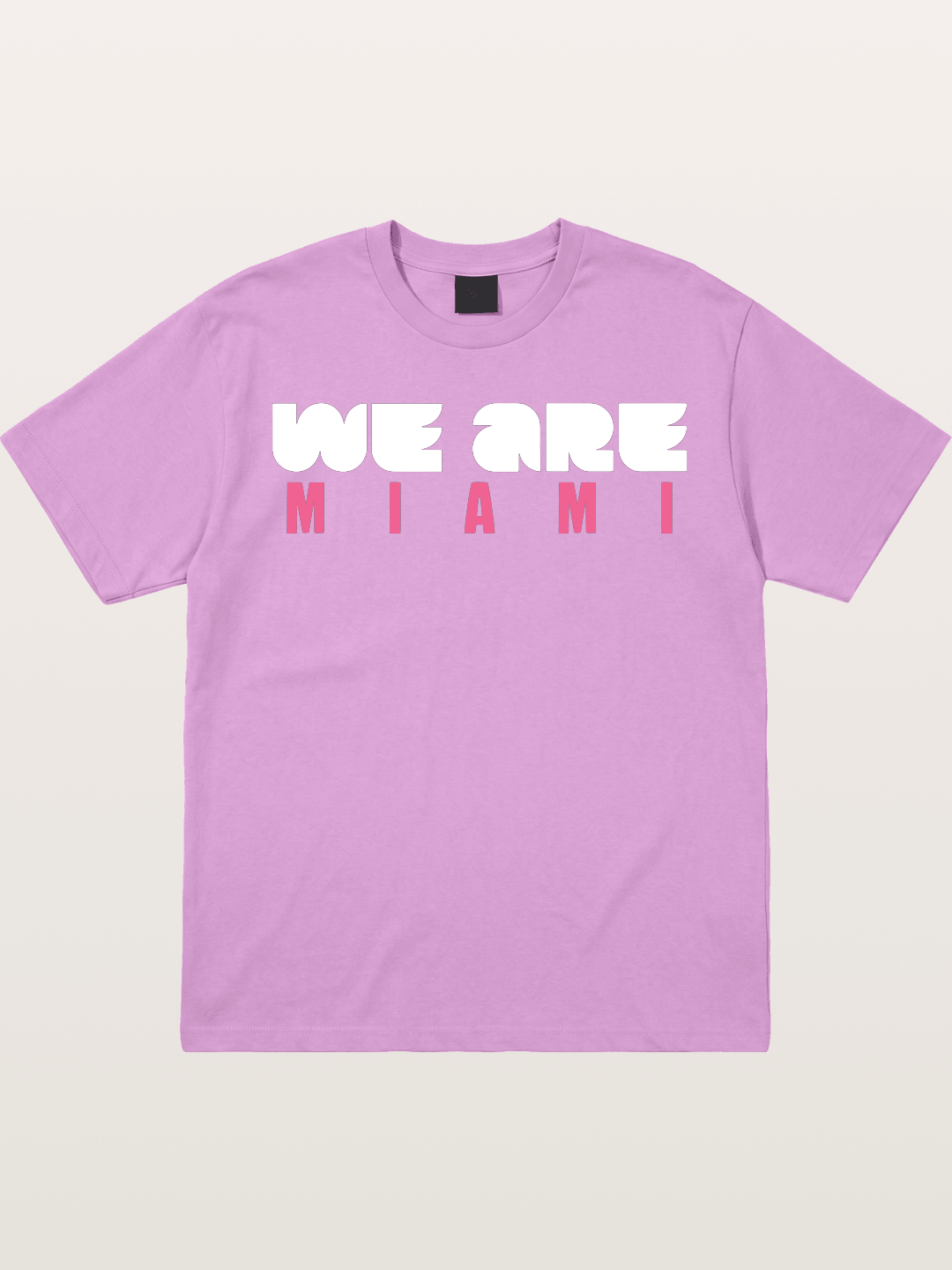 Miami Pink Patterned Letters Gildan T-shirt