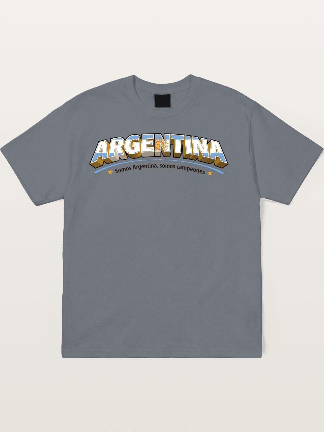 Argentina Retro Team Logo WC Cotton T-shirt