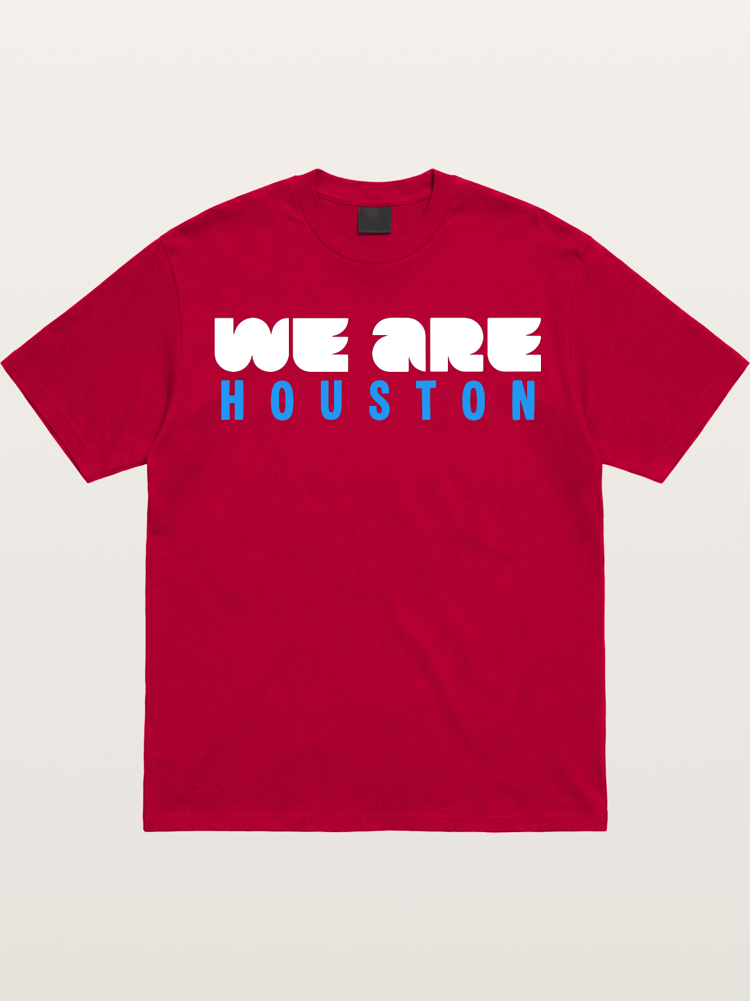Houston Bright Blue Typo Gildan T-shirt