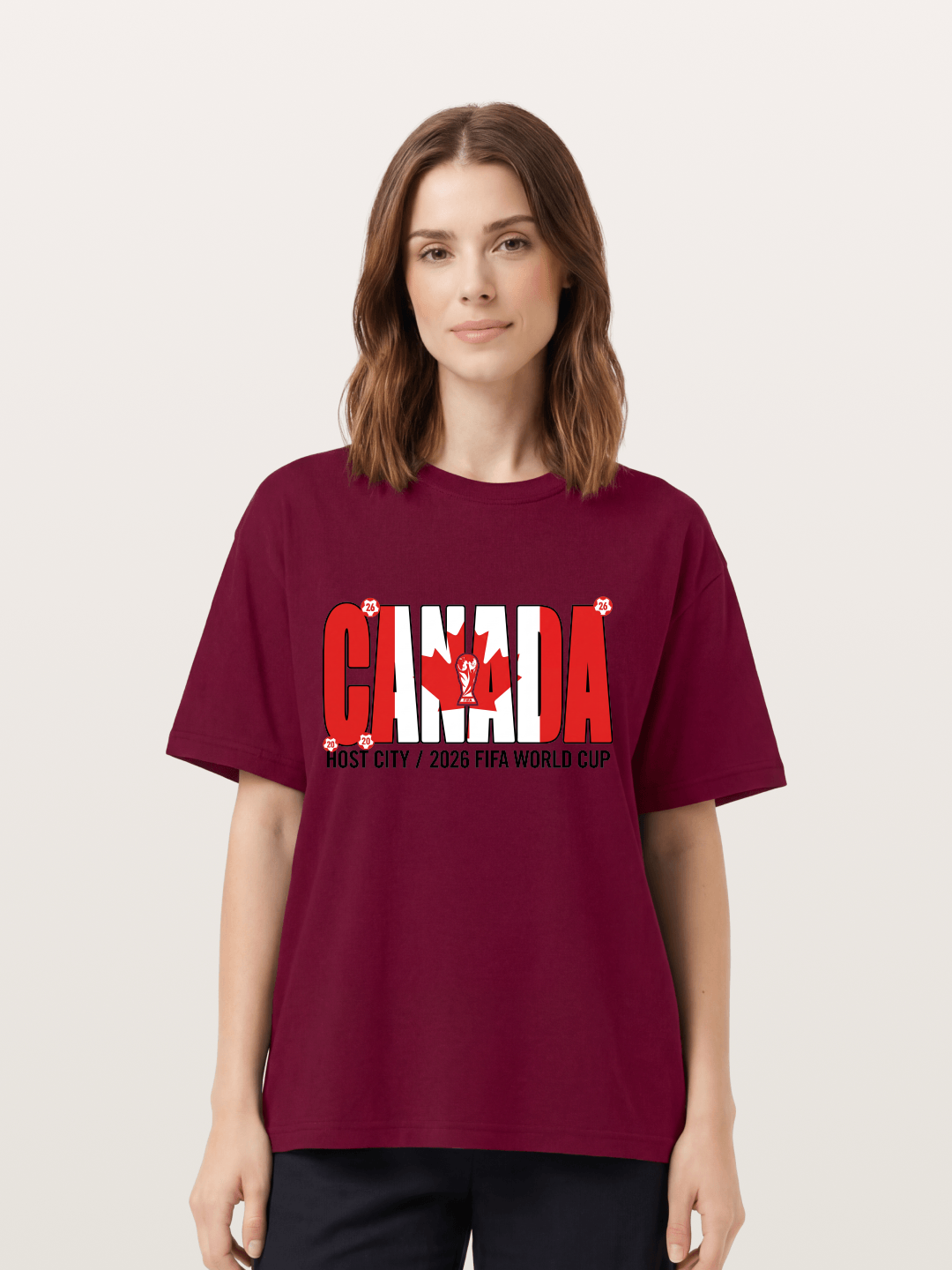 Canada 2026 World Cup Typography Gildan T-shirt