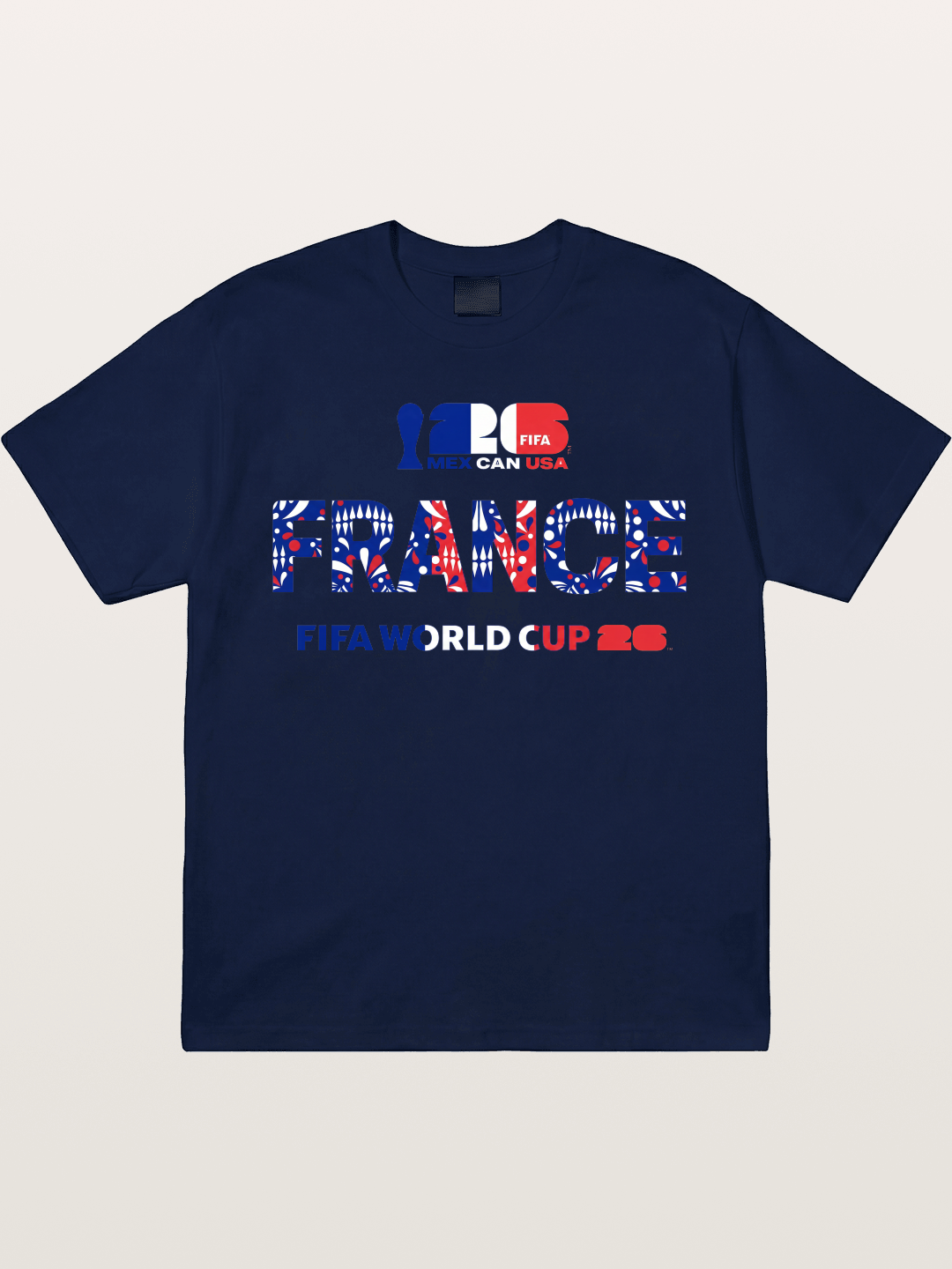 2026 World Cup France Pattern Graphic Gildan T-shirt