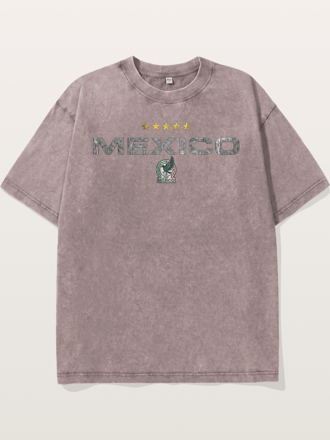 Mexico Football Retro Logo Washed T-shirt