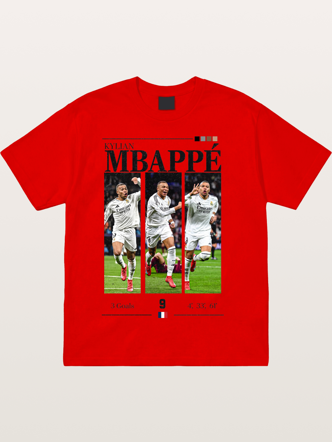 Mbappe Match Moment Collage Cotton T-shirt