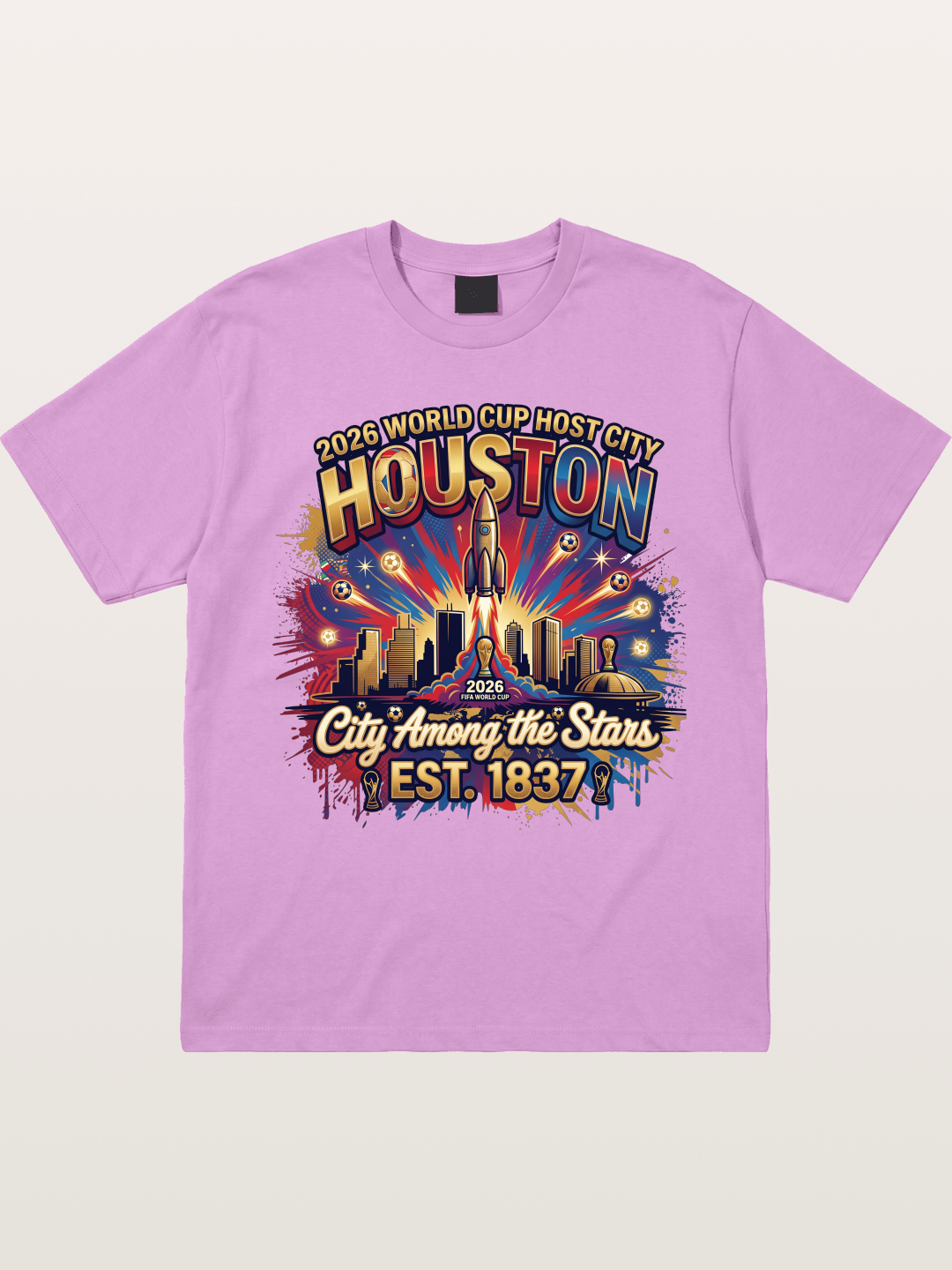 Houston 2026 Host City Art Gildan T-shirt