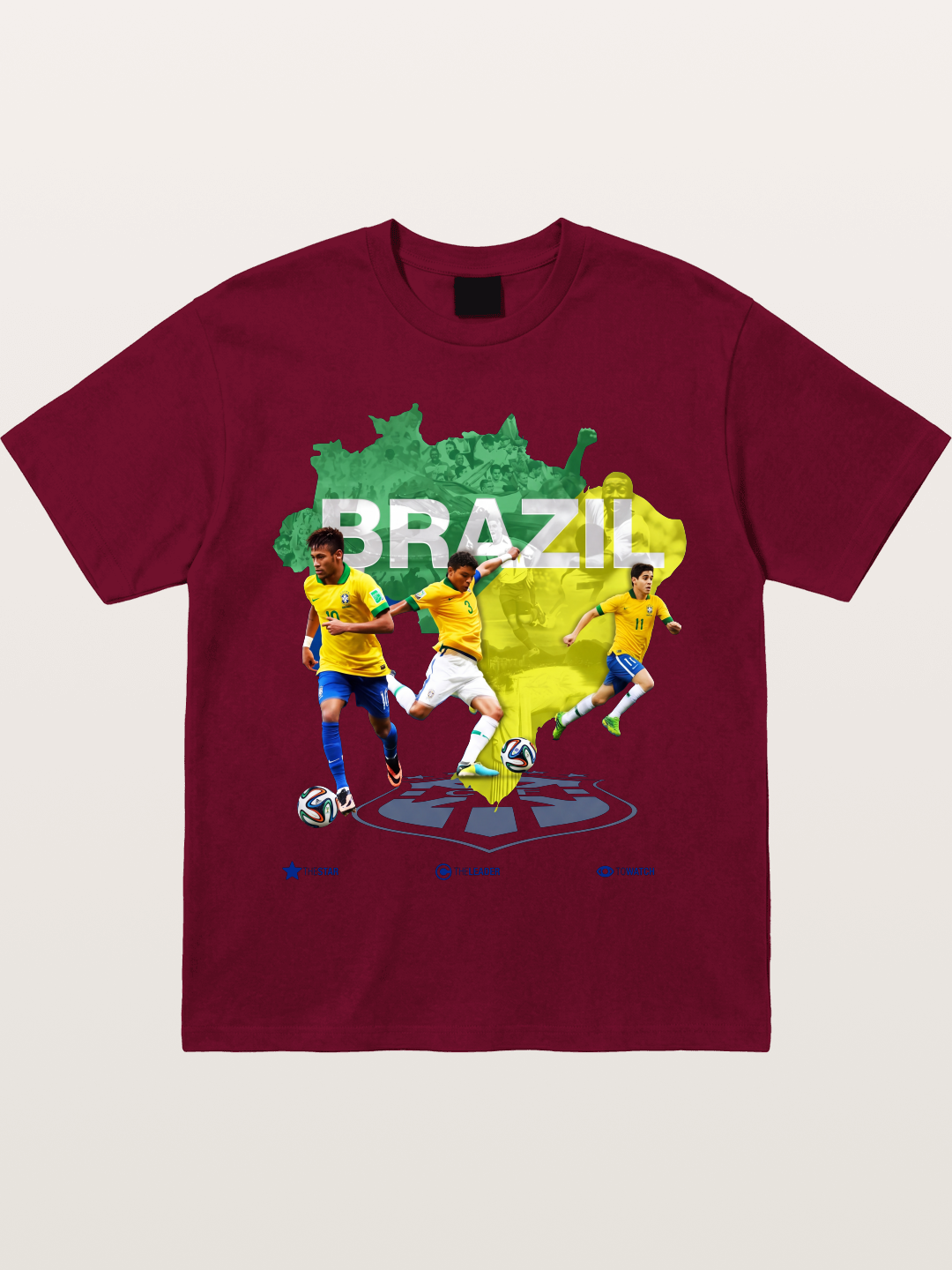 Brazil National Team Stars Collage Gildan T-shirt