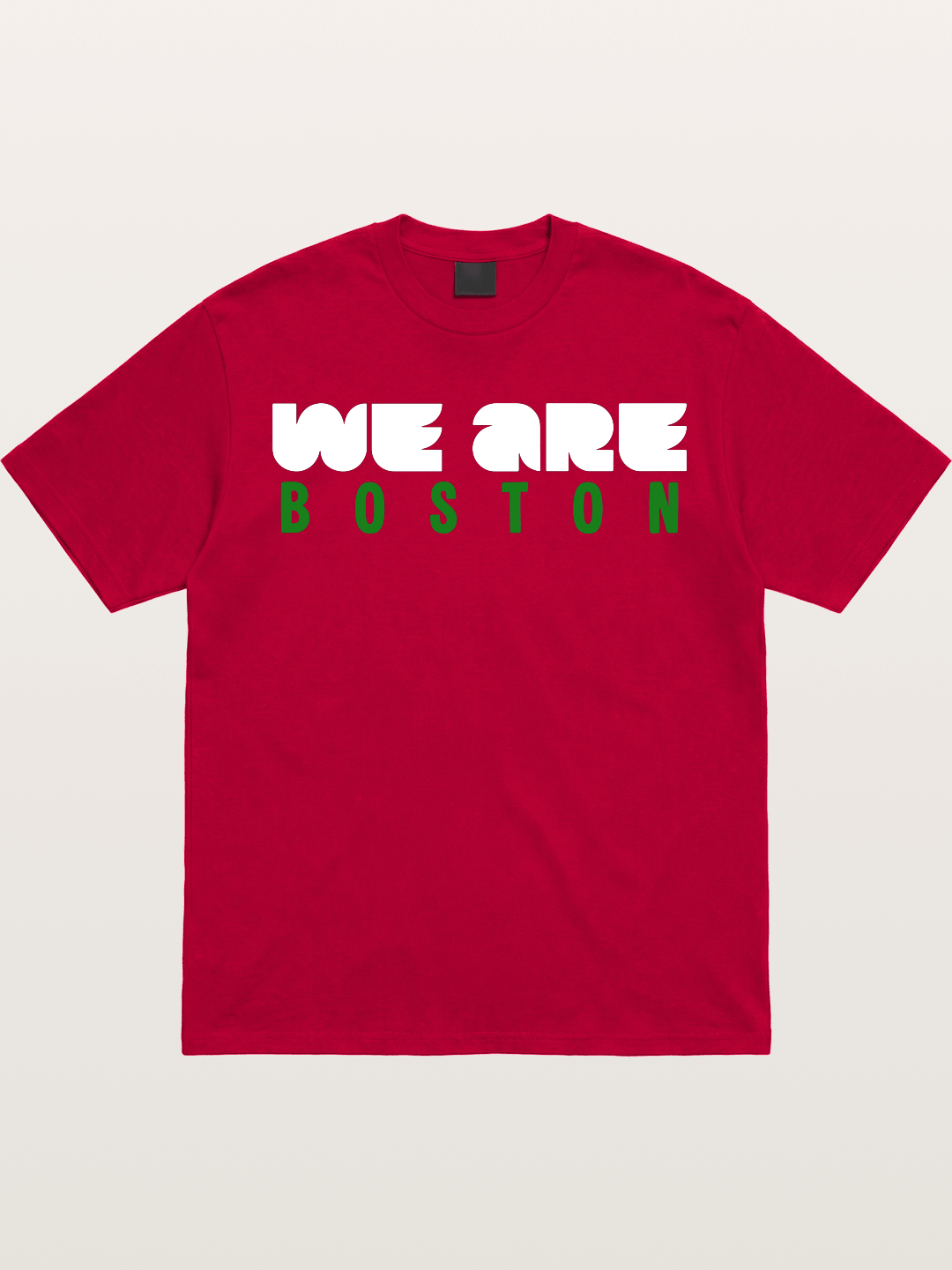 Boston Green Bold Text Gildan T-shirt