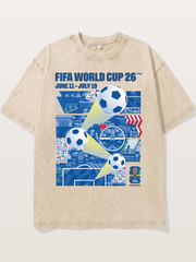 2026 WC Schedule & Landmarks Washed T-shirt