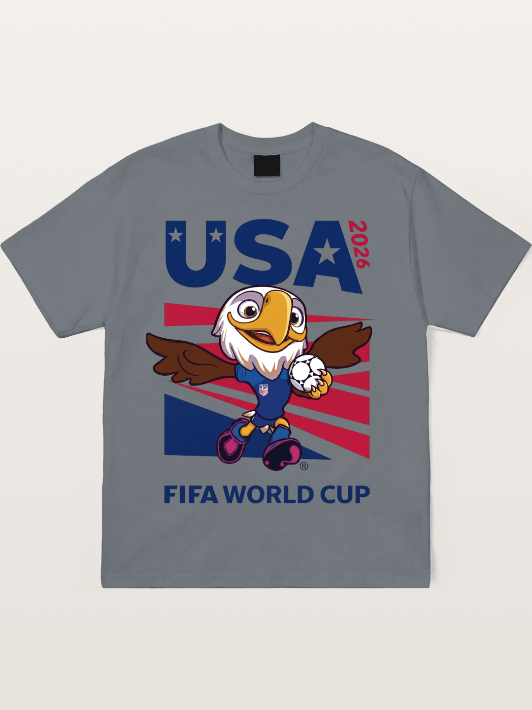 USA Eagle Mascot World Cup Cotton T-shirt