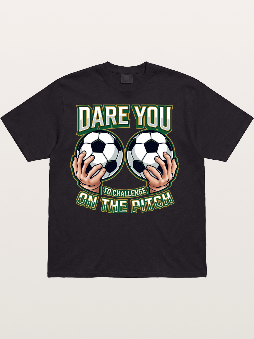 Dare You Challenge Pitch Art Cotton T-shirt
