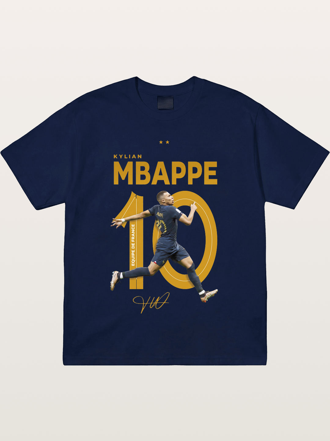 Mbappe France Number 10 Art Gildan T-shirt