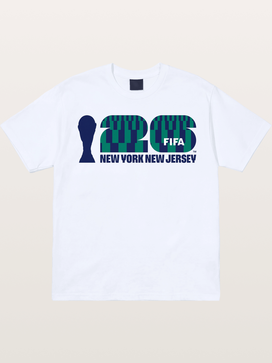 NYNJ WC 2026 Blue Geometric Logo Gildan T-shirt